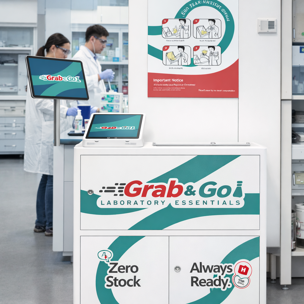 How Smart Kiosk Enable True Zero-Inventory Labs: The Logic Behind D2Lab’s Grab&Go System