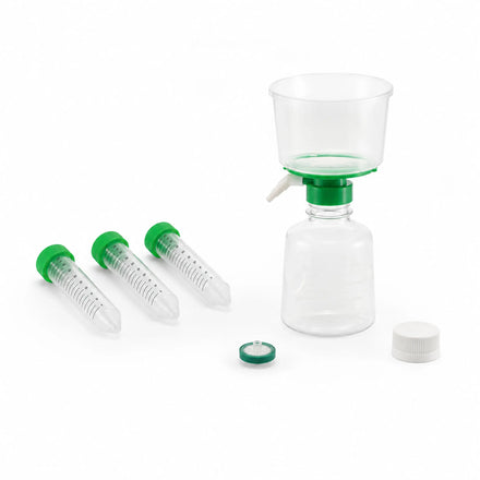 Ultrafiltration centrifugal tubes, syringe filters, and vacuum filtration units for laboratory filtration and sample preparation.