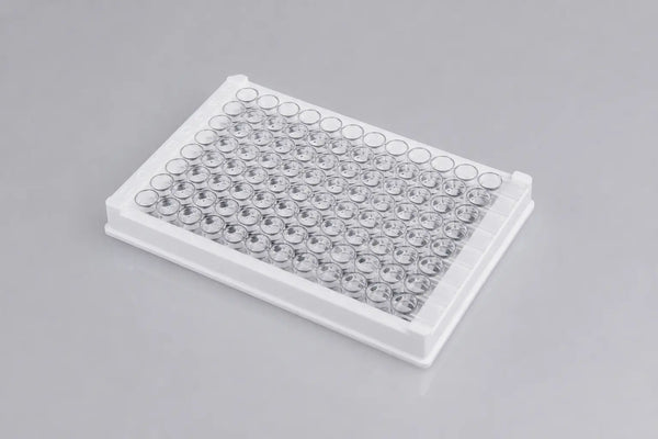 Assay Plates, 96-Well Detachable, 12-Wells x 8, Clear Plate, Non-Sterile