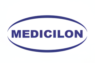 The Medicon brand logo in blue text inside a blue oval border on a white background.